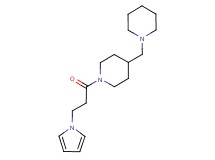 4-(piperidin-1-ylmethyl)-1-[3-(1H-pyrrol-1-yl)propanoyl]piperidine