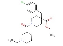 ethyl 4-(4-chlorobenzyl)-1-[(1-ethyl-3-piperidinyl)carbonyl]-4-piperidinecarboxylate