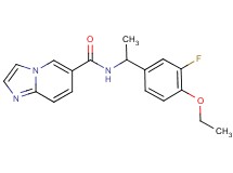 N-[1-(4-ethoxy-3-fluorophenyl)ethyl]imidazo[1,2-a]pyridine-6-carboxamide