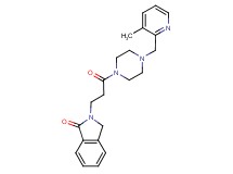 2-(3-{4-[(3-methyl-2-pyridinyl)methyl]-1-piperazinyl}-3-oxopropyl)-1-isoindolinone