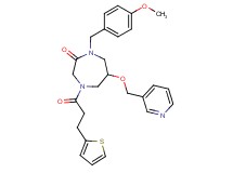1-(4-methoxybenzyl)-6-(3-pyridinylmethoxy)-4-[3-(2-thienyl)propanoyl]-1,4-diazepan-2-one
