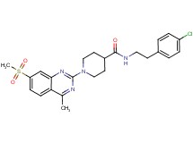 N-[2-(4-chlorophenyl)ethyl]-1-[4-methyl-7-(methylsulfonyl)-2-quinazolinyl]-4-piperidinecarboxamide