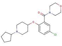 4-{5-chloro-2-[(1-cyclopentylpiperidin-4-yl)oxy]benzoyl}morpholine