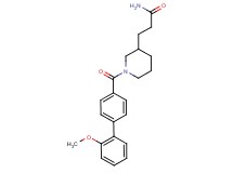 3-{1-[(2'-methoxy-4-biphenylyl)carbonyl]-3-piperidinyl}propanamide
