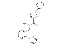 N-methyl-N-[2-(1H-pyrazol-1-yl)benzyl]-5-(tetrahydro-2-furanyl)-2-thiophenecarboxamide