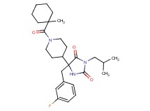 5-(3-fluorobenzyl)-3-isobutyl-5-{1-[(1-methylcyclohexyl)carbonyl]-4-piperidinyl}-2,4-imidazolidinedione