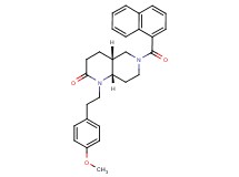 (4aR*,8aS*)-1-[2-(4-methoxyphenyl)ethyl]-6-(1-naphthoyl)octahydro-1,6-naphthyridin-2(1H)-one