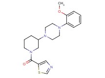 1-(2-methoxyphenyl)-4-[1-(1,3-thiazol-5-ylcarbonyl)-3-piperidinyl]piperazine