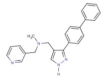 1-[3-(4-biphenylyl)-1H-pyrazol-4-yl]-N-methyl-N-(3-pyridinylmethyl)methanamine
