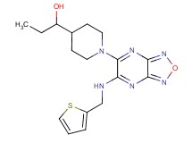 1-(1-{6-[(2-thienylmethyl)amino][1,2,5]oxadiazolo[3,4-b]pyrazin-5-yl}-4-piperidinyl)-1-propanol