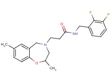 N-(2,3-difluorobenzyl)-3-(2,7-dimethyl-2,3-dihydro-1,4-benzoxazepin-4(5H)-yl)propanamide
