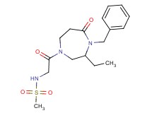 N-[2-(4-benzyl-3-ethyl-5-oxo-1,4-diazepan-1-yl)-2-oxoethyl]methanesulfonamide