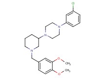 1-(3-chlorophenyl)-4-[1-(3,4-dimethoxybenzyl)-3-piperidinyl]piperazine
