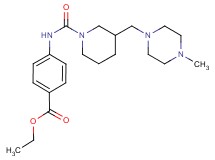 ethyl 4-[({3-[(4-methylpiperazin-1-yl)methyl]piperidin-1-yl}carbonyl)amino]benzoate