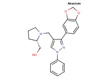 ((2S)-1-{[3-(1,3-benzodioxol-5-yl)-1-phenyl-1H-pyrazol-4-yl]methyl}-2-pyrrolidinyl)methanol