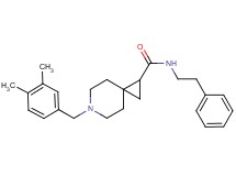 6-(3,4-dimethylbenzyl)-N-(2-phenylethyl)-6-azaspiro[2.5]octane-1-carboxamide