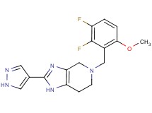 5-(2,3-difluoro-6-methoxybenzyl)-2-(1H-pyrazol-4-yl)-4,5,6,7-tetrahydro-1H-imidazo[4,5-c]pyridine