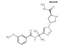 (2S,4R)-4-(4-{1-[(3-methoxybenzoyl)amino]-1-methylethyl}-1H-1,2,3-triazol-1-yl)-N-methylpyrrolidine-2-carboxamide