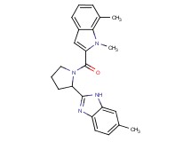 2-{1-[(1,7-dimethyl-1H-indol-2-yl)carbonyl]-2-pyrrolidinyl}-6-methyl-1H-benzimidazole