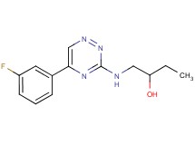 1-{[5-(3-fluorophenyl)-1,2,4-triazin-3-yl]amino}-2-butanol