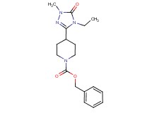 benzyl 4-(4-ethyl-1-methyl-5-oxo-4,5-dihydro-1H-1,2,4-triazol-3-yl)piperidine-1-carboxylate