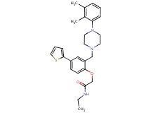 2-[2-{[4-(2,3-dimethylphenyl)-1-piperazinyl]methyl}-4-(2-thienyl)phenoxy]-N-ethylacetamide