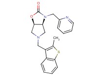 (3aS*,6aR*)-5-[(2-methyl-1-benzothien-3-yl)methyl]-3-(2-pyridinylmethyl)hexahydro-2H-pyrrolo[3,4-d][1,3]oxazol-2-one