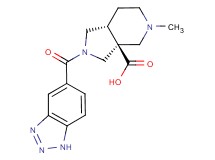 (3aS*,7aR*)-2-(1H-1,2,3-benzotriazol-5-ylcarbonyl)-5-methyloctahydro-3aH-pyrrolo[3,4-c]pyridine-3a-carboxylic acid