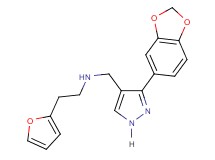 N-{[3-(1,3-benzodioxol-5-yl)-1H-pyrazol-4-yl]methyl}-2-(2-furyl)ethanamine