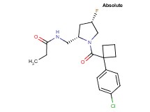 N-[((2S,4S)-1-{[1-(4-chlorophenyl)cyclobutyl]carbonyl}-4-fluoropyrrolidin-2-yl)methyl]propanamide