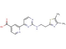 2-(2-{[2-(4,5-dimethyl-1,3-thiazol-2-yl)ethyl]amino}pyrimidin-4-yl)isonicotinic acid