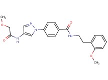 4-{4-[(methoxyacetyl)amino]-1H-pyrazol-1-yl}-N-[2-(2-methoxyphenyl)ethyl]benzamide