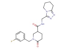 1-(3-fluorobenzyl)-6-oxo-N-(5,6,7,8-tetrahydro[1,2,4]triazolo[4,3-a]pyridin-3-ylmethyl)-3-piperidinecarboxamide