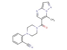 2-{4-[(7-methylpyrazolo[1,5-a]pyrimidin-6-yl)carbonyl]piperazin-1-yl}benzonitrile