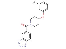 5-{[4-(3-methylphenoxy)-1-piperidinyl]carbonyl}-1H-1,2,3-benzotriazole