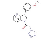 (3R*,3aR*,7aR*)-3-(3-methoxyphenyl)-1-(1H-tetrazol-1-ylacetyl)octahydro-4,7-ethanopyrrolo[3,2-b]pyridine