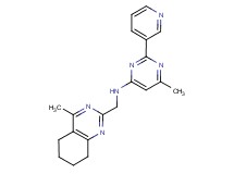 6-methyl-N-[(4-methyl-5,6,7,8-tetrahydroquinazolin-2-yl)methyl]-2-pyridin-3-ylpyrimidin-4-amine