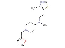 1-(2-furylmethyl)-N-methyl-N-[2-(4-methyl-1,3-thiazol-5-yl)ethyl]piperidin-4-amine