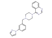 4-{4-[3-(1H-pyrazol-1-yl)benzyl]-1-piperazinyl}quinazoline