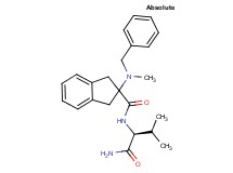 N-[(1S)-1-(aminocarbonyl)-2-methylpropyl]-2-[benzyl(methyl)amino]-2-indanecarboxamide