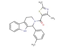 2-[(2,4-dimethyl-1,3-thiazol-5-yl)carbonyl]-1-(3-methylphenyl)-2,3,4,9-tetrahydro-1H-beta-carboline