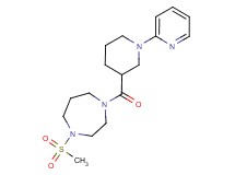 1-(methylsulfonyl)-4-[(1-pyridin-2-ylpiperidin-3-yl)carbonyl]-1,4-diazepane
