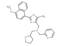 1-[2-(4-methoxy-1-naphthyl)-5-methyl-1,3-oxazol-4-yl]-N-(2-pyridinylmethyl)-N-(tetrahydro-2-furanylmethyl)methanamine