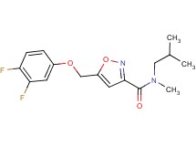 5-[(3,4-difluorophenoxy)methyl]-N-isobutyl-N-methylisoxazole-3-carboxamide