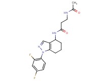 3-(acetylamino)-N-[1-(2,4-difluorophenyl)-4,5,6,7-tetrahydro-1H-indazol-4-yl]propanamide