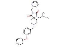 1-isobutyl-8-(3-phenoxybenzyl)-3-(2-pyridinylmethyl)-1,3,8-triazaspiro[4.5]decane-2,4-dione