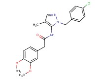 N-[1-(4-chlorobenzyl)-4-methyl-1H-pyrazol-5-yl]-2-(3,4-dimethoxyphenyl)acetamide