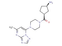 (rel-(1R,3S)-3-{[4-(5-methyl[1,2,4]triazolo[1,5-a]pyrimidin-7-yl)-1-piperazinyl]carbonyl}cyclopentyl)amine dihydrochloride
