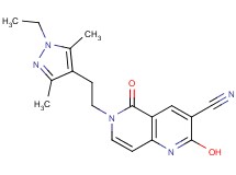 6-[2-(1-ethyl-3,5-dimethyl-1H-pyrazol-4-yl)ethyl]-2-hydroxy-5-oxo-5,6-dihydro-1,6-naphthyridine-3-carbonitrile