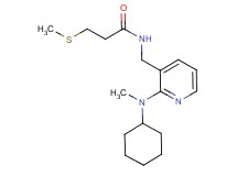 N-({2-[cyclohexyl(methyl)amino]-3-pyridinyl}methyl)-3-(methylthio)propanamide